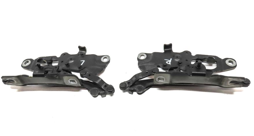 Thumbnail 4: 12-19 BMW 528i 535i 550i 640i 650i M5 M6 (F06 F10) FRONT HOOD HINGE SET (BLACK)