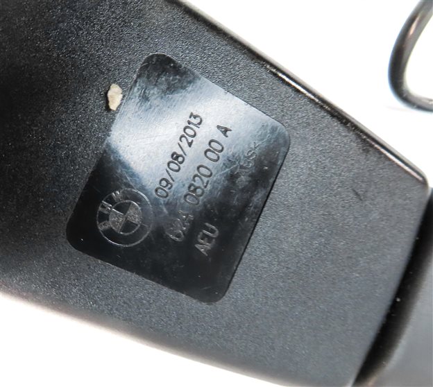 Thumbnail 6: 13-16 BMW 5 7 SERIES (F01 F10) FRONT RIGHT PASSENGER SEATBELT BUCKLE RECEIVER