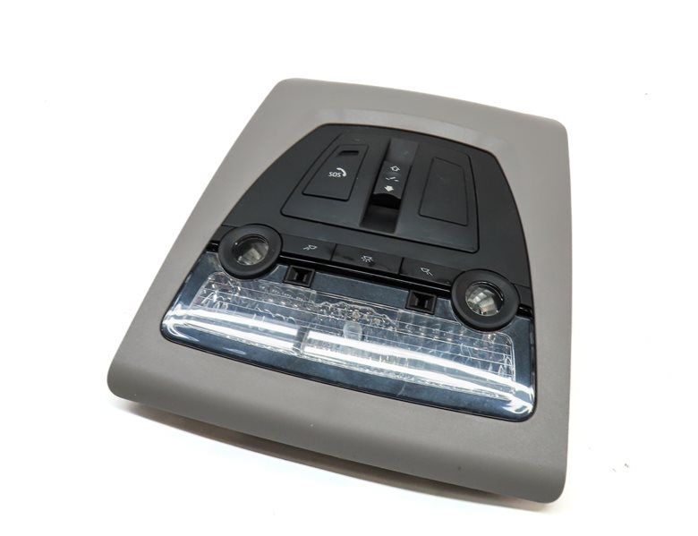 2014 BMW 535Xi (F10) FRONT OVERHEAD DOME LIGHT LAMP w/ SWITCHES (GRAY)