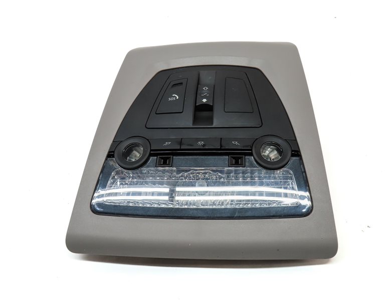 Thumbnail 2: 2014 BMW 535Xi (F10) FRONT OVERHEAD DOME LIGHT LAMP w/ SWITCHES (GRAY)