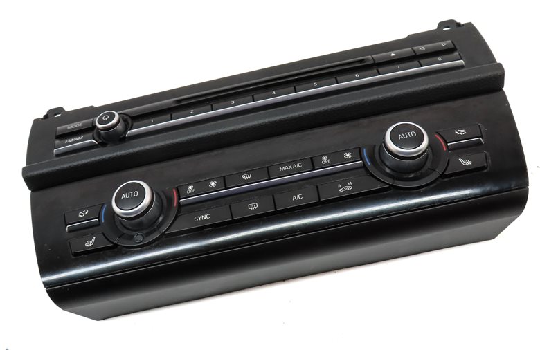 Thumbnail 4: 2011-2016 BMW 528i 535i 550i M5 (F10) FRONT HEATER A/C TEMPERATURE CONTROL PANEL