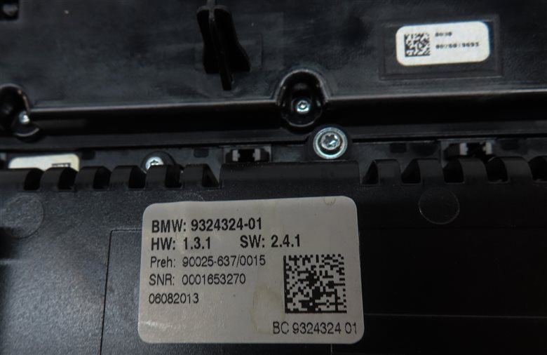 Thumbnail 7: 2011-2016 BMW 528i 535i 550i M5 (F10) FRONT HEATER A/C TEMPERATURE CONTROL PANEL