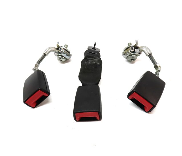 Thumbnail 2: 2014 BMW 535Xi (F10) REAR LEFT CENTER RIGHT SEAT SEATBELT BUCKLE RECEIVER SET/3