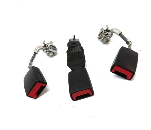 Thumbnail 3: 2014 BMW 535Xi (F10) REAR LEFT CENTER RIGHT SEAT SEATBELT BUCKLE RECEIVER SET/3