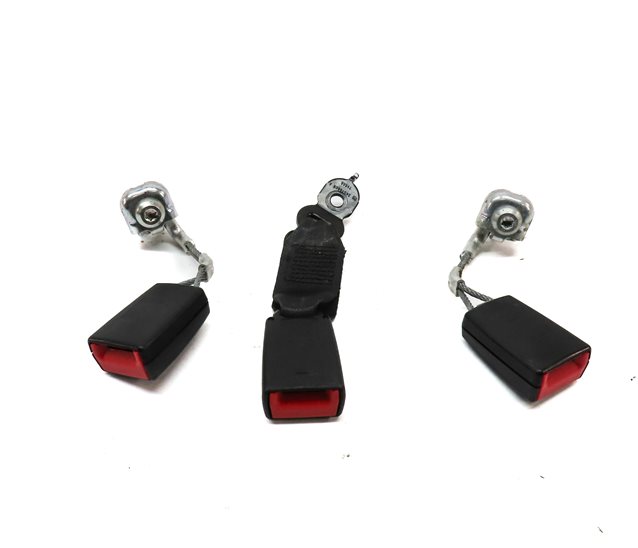 Thumbnail 5: 2014 BMW 535Xi (F10) REAR LEFT CENTER RIGHT SEAT SEATBELT BUCKLE RECEIVER SET/3