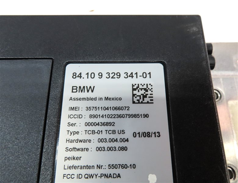 Thumbnail 4: 2014 BMW 535Xi (F10) PHONE BLUETOOTH TELEMATICS COMMUNICATION CONTROL MODULE