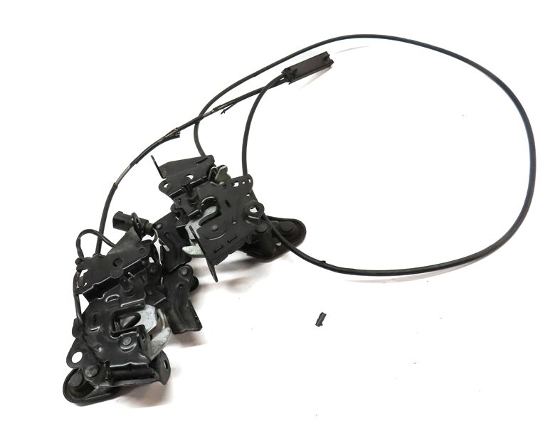 Thumbnail 3: 2014 BMW 535Xi (F10) FRONT LEFT & RIGHT LOWER HOOD LID LOCK LATCH CABLE SET/2