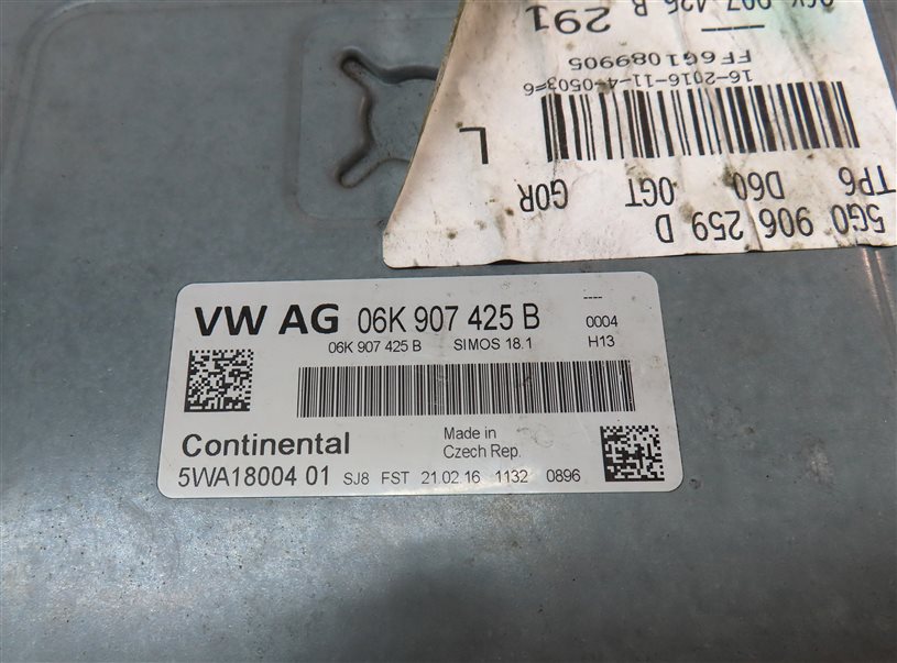 Thumbnail 5: 16-18 AUDI VW A3 GOLF GTI (8V) 2.0L TURBO (CNTC) ENGINE CONTROL MODULE ECM