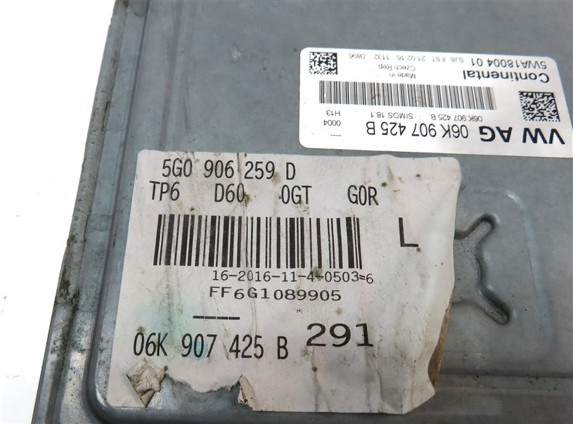 Thumbnail 6: 16-18 AUDI VW A3 GOLF GTI (8V) 2.0L TURBO (CNTC) ENGINE CONTROL MODULE ECM