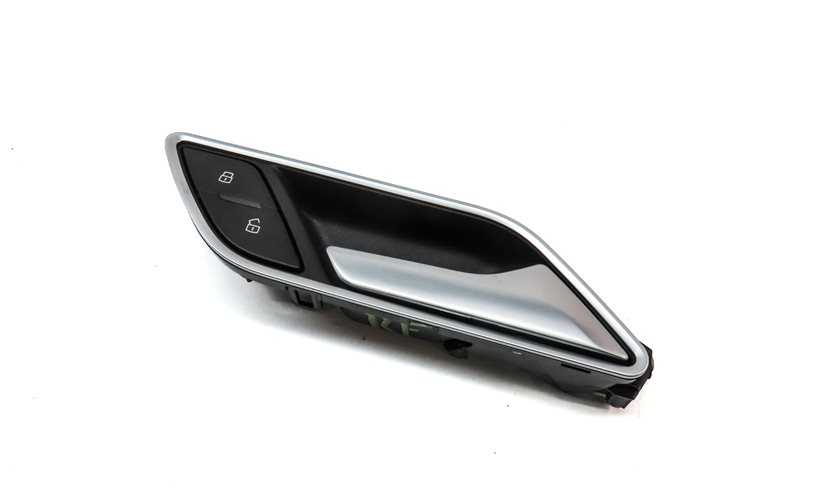 15-20 AUDI A3 S3 (8V) REAR RIGHT INTERIOR DOOR HANDLE w/ LOCK SWITCH BUTTON