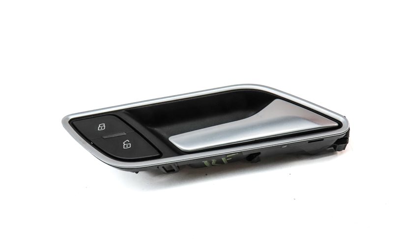 Thumbnail 3: 15-20 AUDI A3 S3 (8V) REAR RIGHT INTERIOR DOOR HANDLE w/ LOCK SWITCH BUTTON