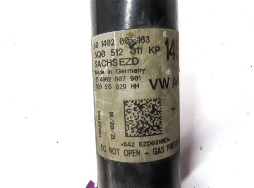 Thumbnail 7: 2016 AUDI A3 (8V) REAR LEFT & RIGHT AWD SPORT SUSPENSION SHOCK STRUT SET/2