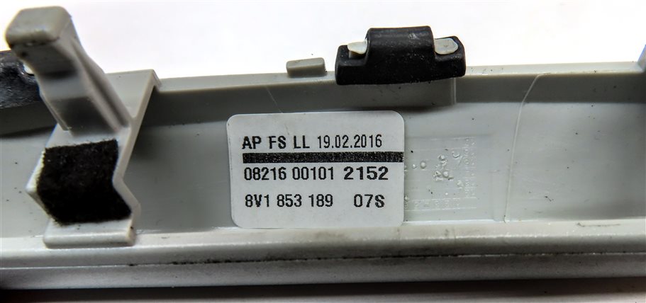 Thumbnail 22: 2016 AUDI A3 (8V) INTERIOR DASH FRONT & REAR DOOR TRIM SET/7 (SILVER)