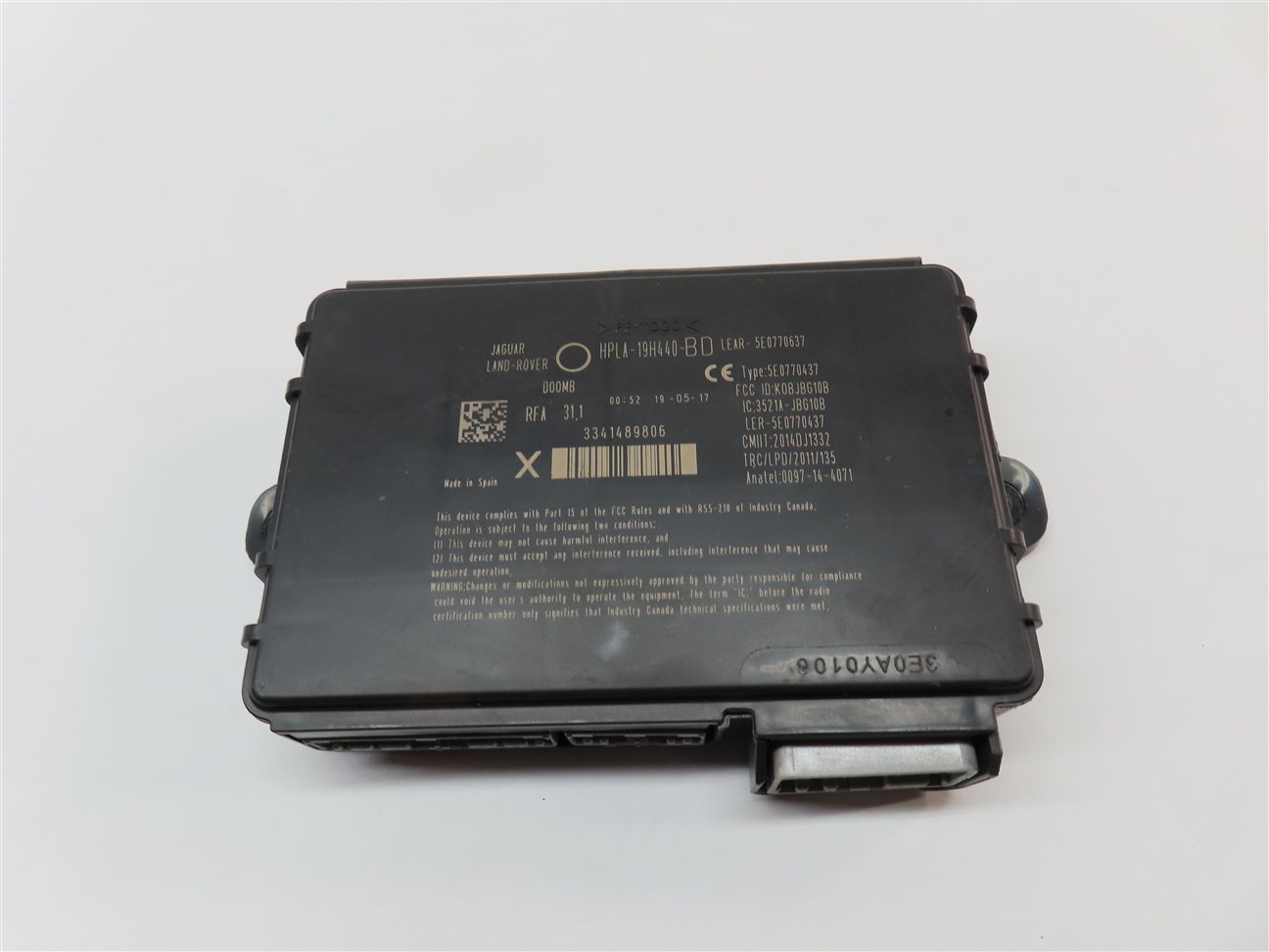 Thumbnail 12: 17 ROVER DISCOVERY L462 3.0L SUPER ECU ECM IGNITION IMMOBILIZER MODULE SET(110k)