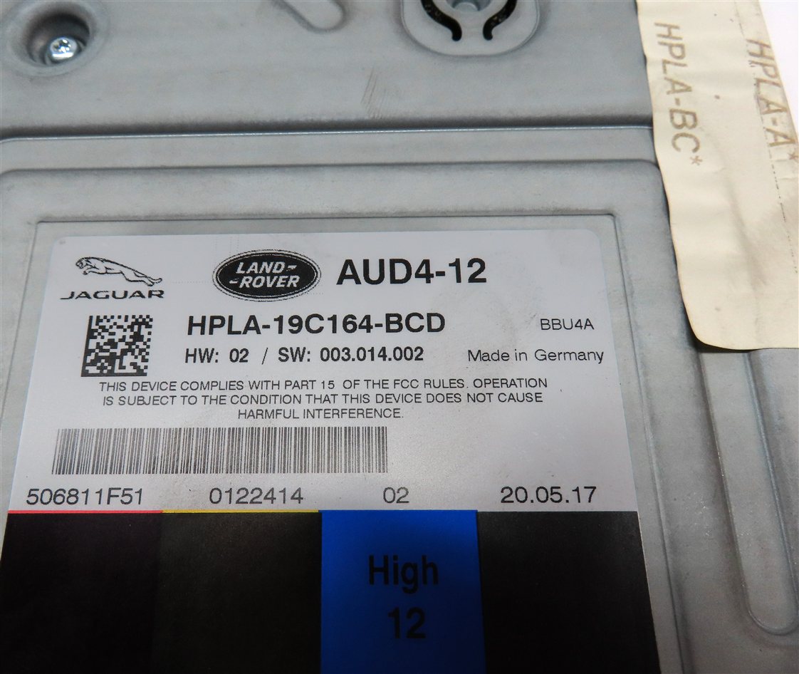 Thumbnail 5: 17-20 ROVER DISCOVERY XF SPORT VELAR L462 L550 RADIO STEREO AUDIO AMPLIFIER AMP