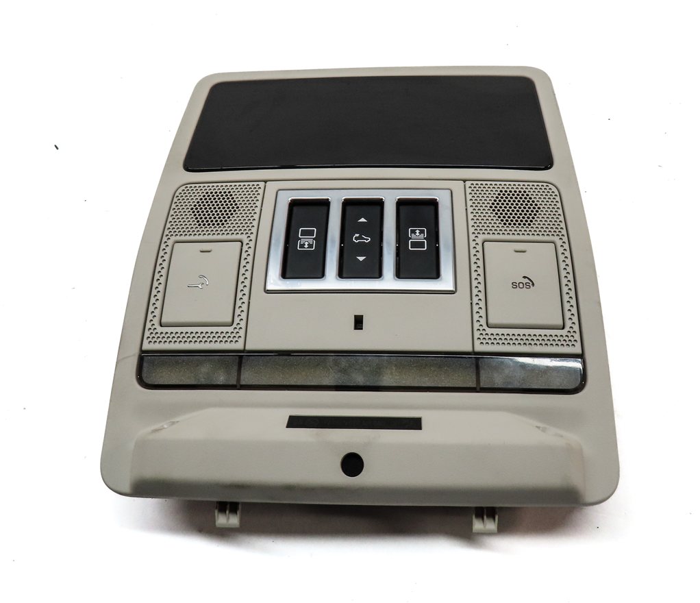 Thumbnail 2: 17 LAND ROVER DISCOVERY (L462) FRONT OVERHEAD DOME LIGHT LAMP w/SWITCHES (GRAY)