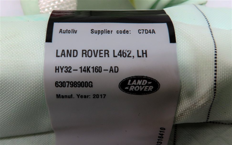 Thumbnail 6: 17-21 LAND ROVER DISCOVERY L462 FRONT LEFT DRIVER CURTAIN ROOF AIRBAG AIR BAG