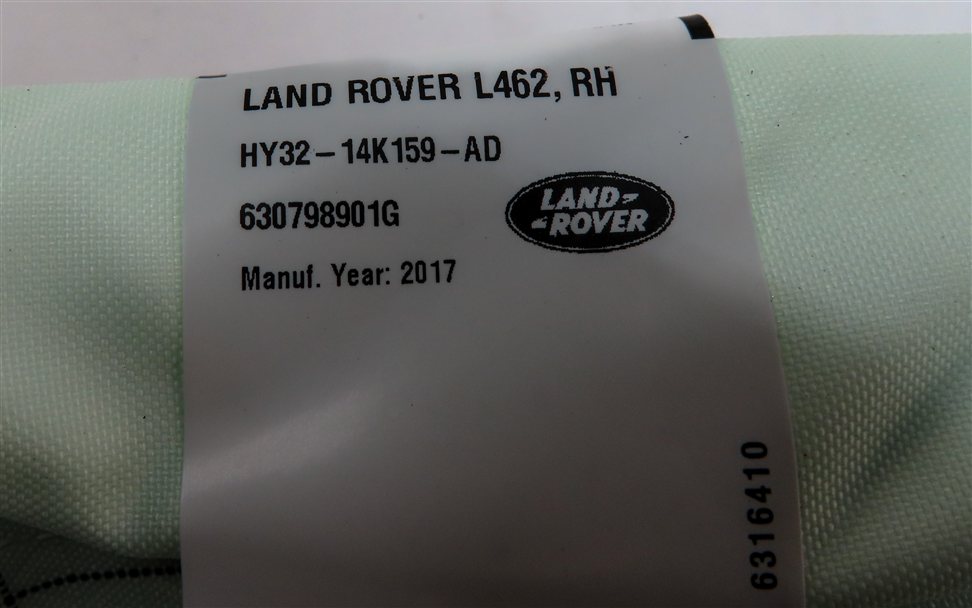 Thumbnail 6: 17-21 LAND ROVER DISCOVERY L462 FRONT RIGHT PASSENGER CURTAIN ROOF AIRBAG BAG