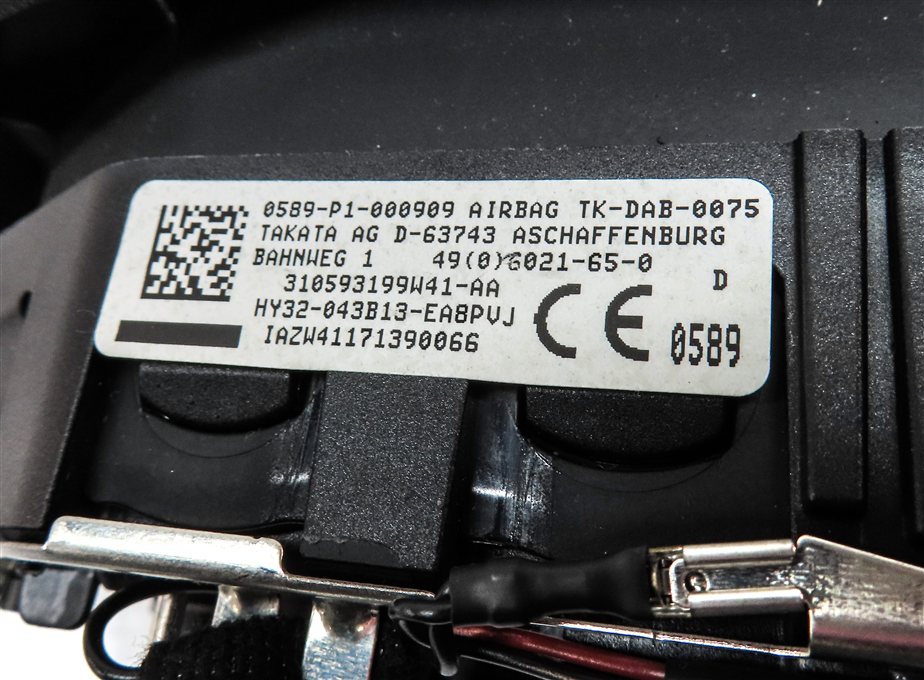 Thumbnail 6: 17-20 LAND ROVER DISCOVERY L462 FRONT LEFT DRIVER STEERING WHEEL AIRBAG (BLACK)