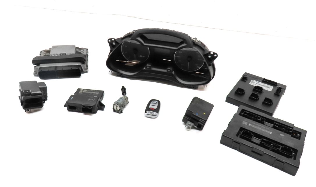 12 AUDI S4 B8 8K 3.0L CCBA ENGINE SPEEDOMETER IGNITION IMMOBILIZER MODULE SET/9