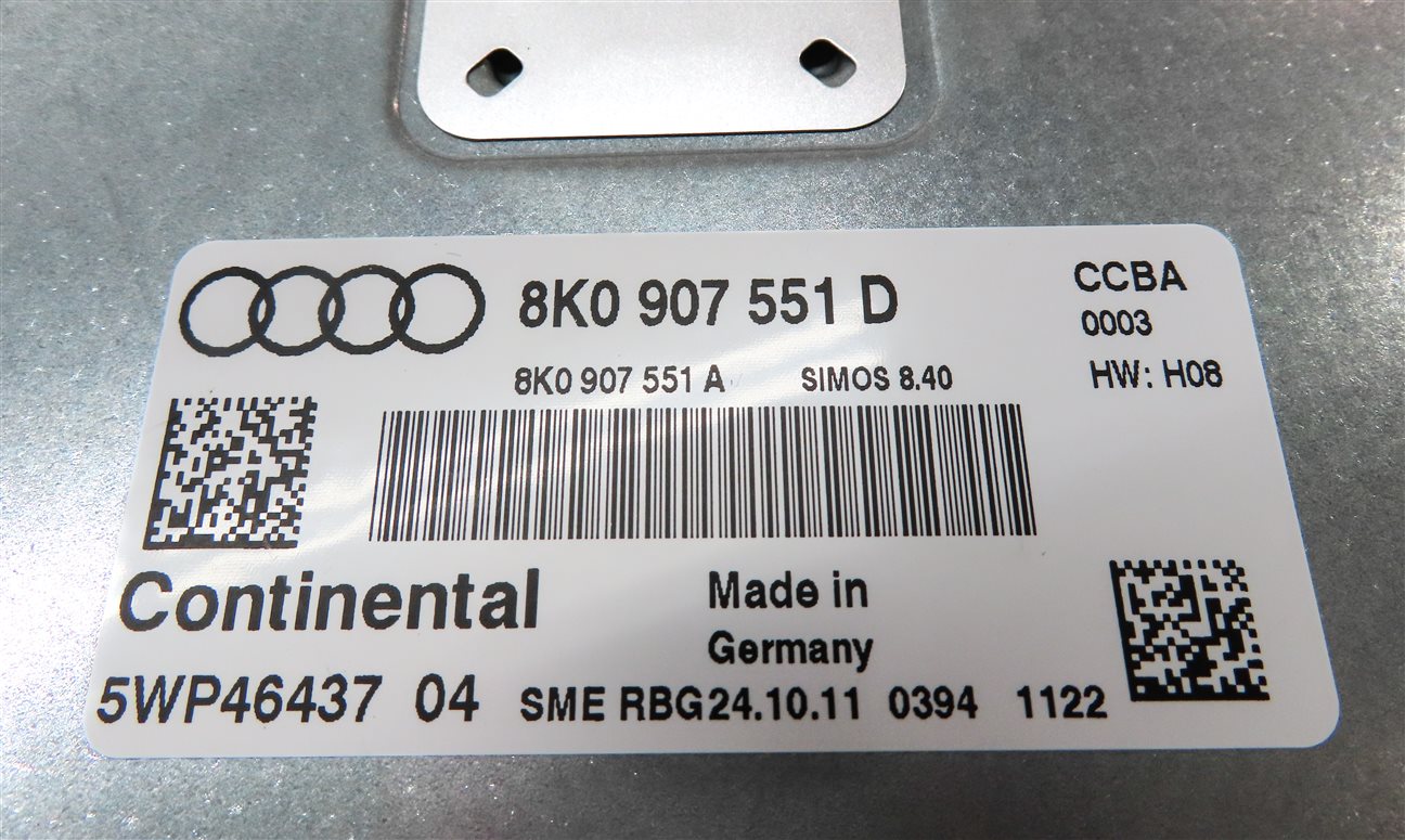 Thumbnail 21: 12 AUDI S4 B8 8K 3.0L CCBA ENGINE SPEEDOMETER IGNITION IMMOBILIZER MODULE SET/9