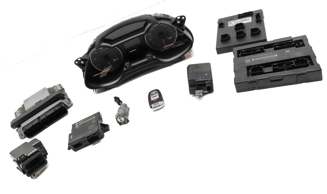 Thumbnail 3: 12 AUDI S4 B8 8K 3.0L CCBA ENGINE SPEEDOMETER IGNITION IMMOBILIZER MODULE SET/9