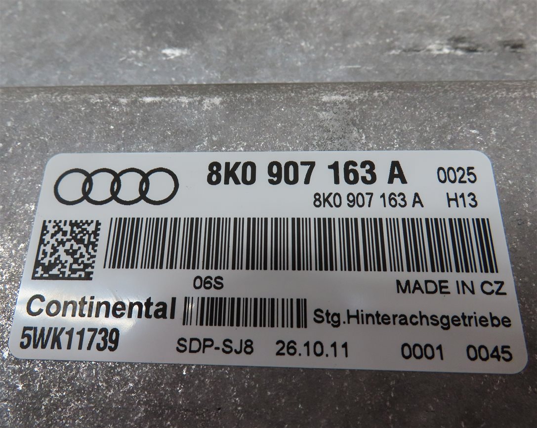 Thumbnail 4: 2012 AUDI S4 (B8 8K) 3.0L (CCBA) REAR DIFFERENTIAL CONTROL MODULE