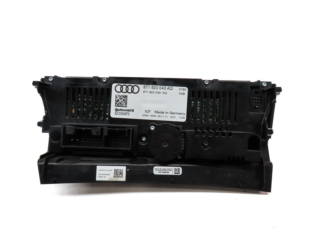 Thumbnail 6: 08-13 A4 S4 A5 S5 Q5 B8 8K 8T FRONT HEATER A/C TEMPERATURE CLIMATE CONTROL PANEL