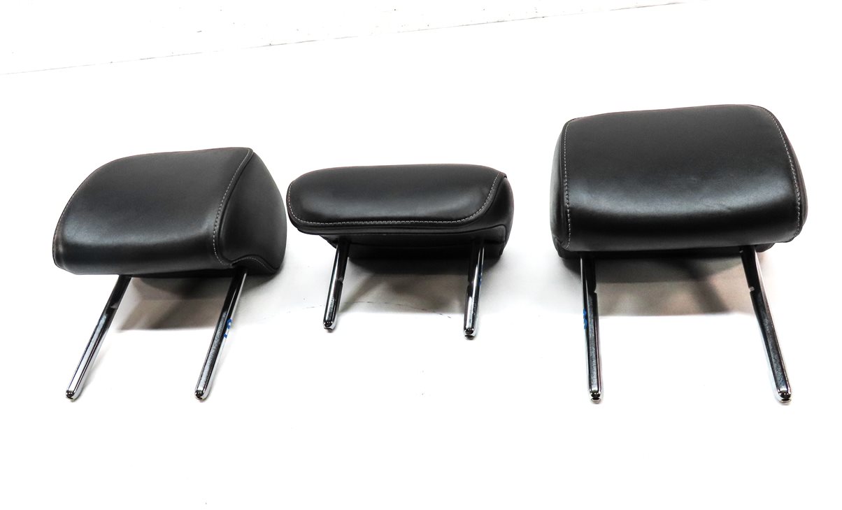 Thumbnail 2: 09-12 AUDI A4 S4 B8 8K 8T REAR LEFT CENTER RIGHT SEAT HEADREST SET/3 (BLACK)