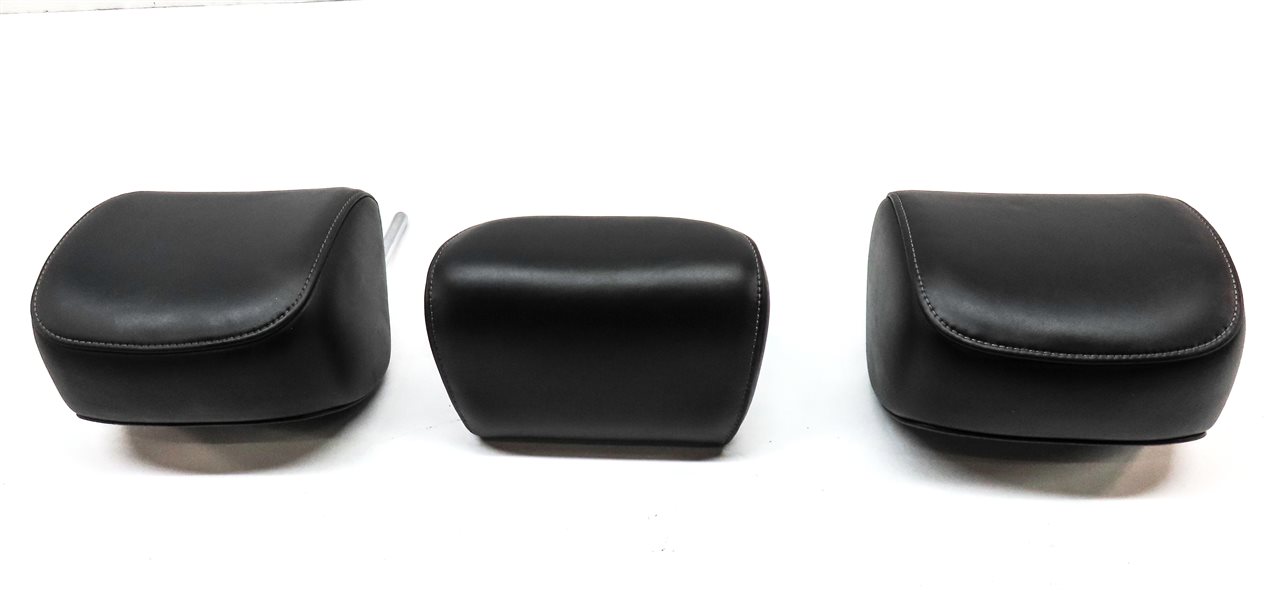 Thumbnail 4: 09-12 AUDI A4 S4 B8 8K 8T REAR LEFT CENTER RIGHT SEAT HEADREST SET/3 (BLACK)