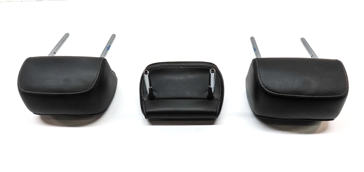 Thumbnail 5: 09-12 AUDI A4 S4 B8 8K 8T REAR LEFT CENTER RIGHT SEAT HEADREST SET/3 (BLACK)