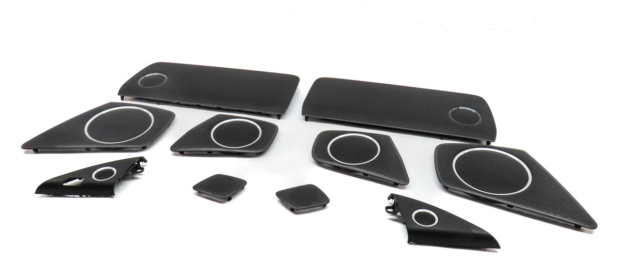 2012 AUDI S4 (B8 8K) BANG & OLUFSEN SOUND SYSTEM SPEAKER GRILLE COVER SET/10