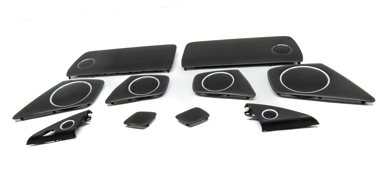 Thumbnail 2: 2012 AUDI S4 (B8 8K) BANG & OLUFSEN SOUND SYSTEM SPEAKER GRILLE COVER SET/10