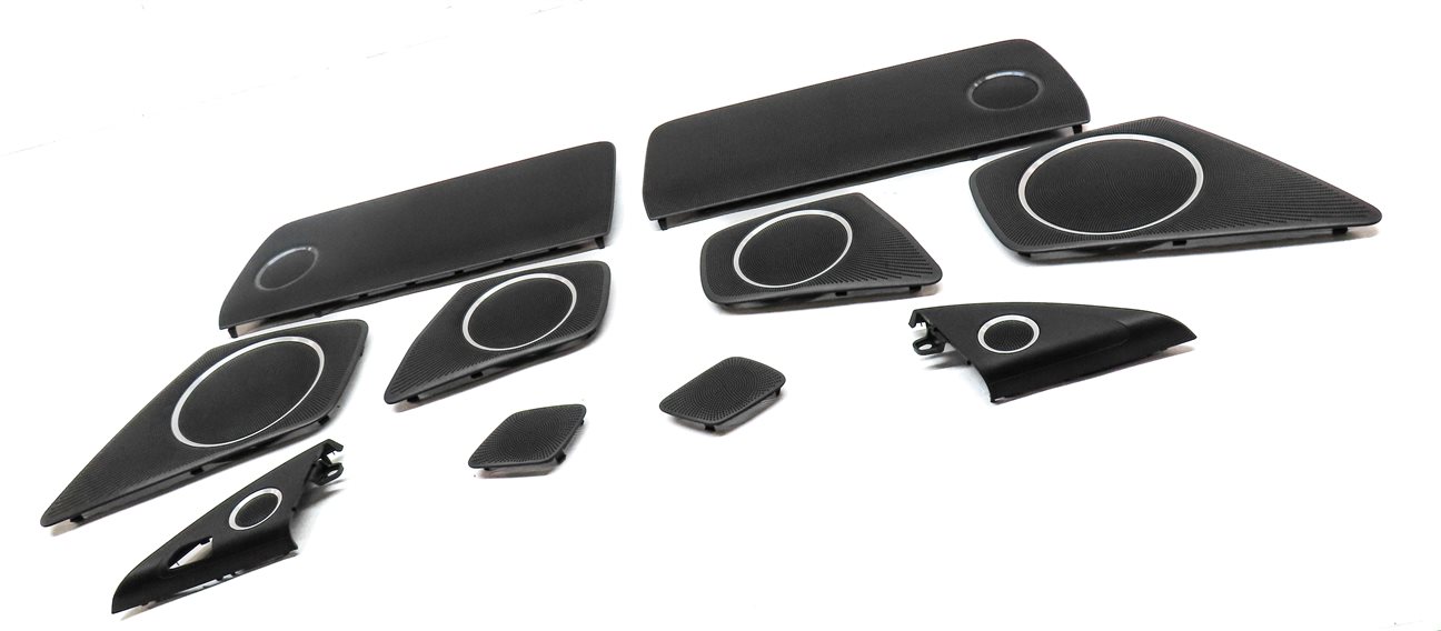 Thumbnail 3: 2012 AUDI S4 (B8 8K) BANG & OLUFSEN SOUND SYSTEM SPEAKER GRILLE COVER SET/10