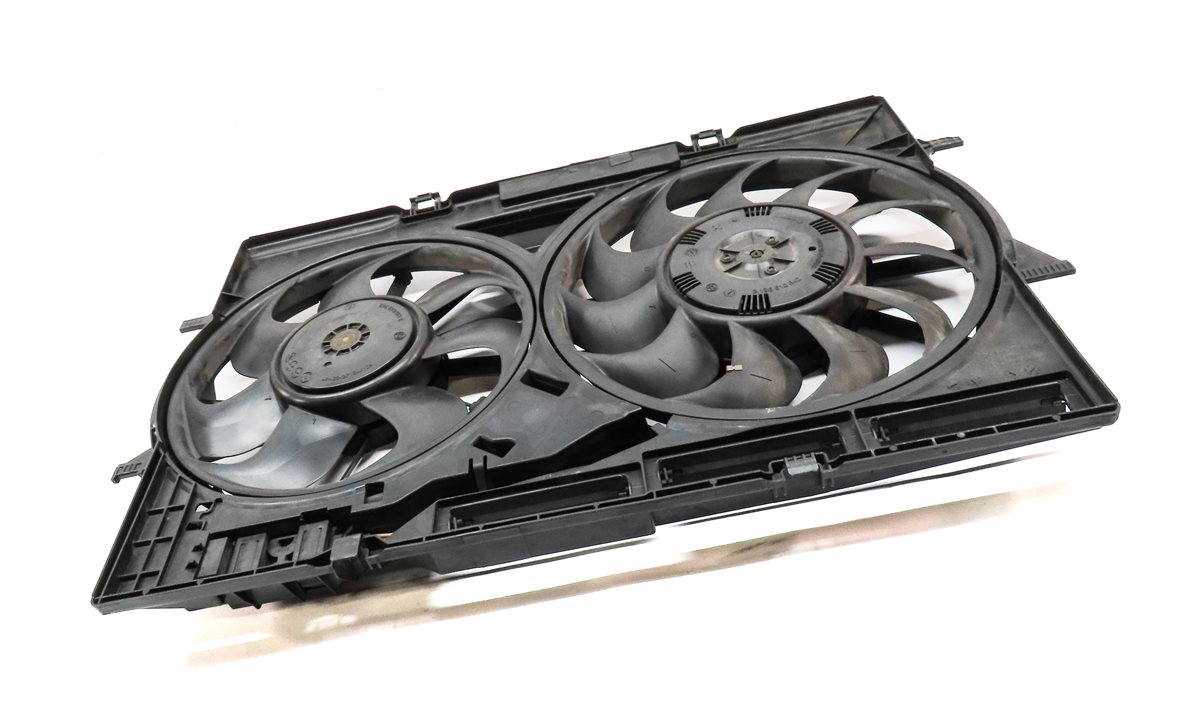 Thumbnail 3: 2009-2012 AUDI A5 S4 S5 (B8 8K 8T 8R) RADIATIOR COOLING FAN ASSEMBLY & SHROUD
