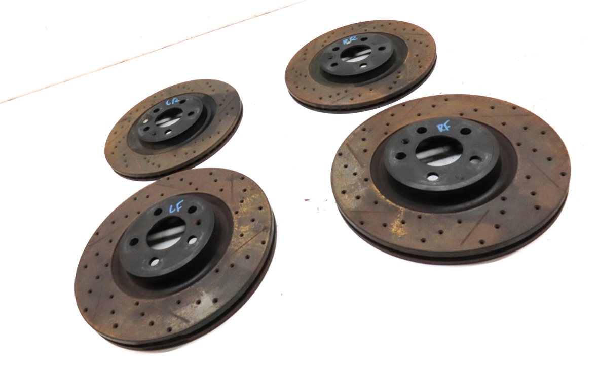 Thumbnail 3: 2012 AUDI S4 (B8 8K) FRONT & REAR LEFT & RIGHT SLOTTED BRAKE ROTOR SET/4