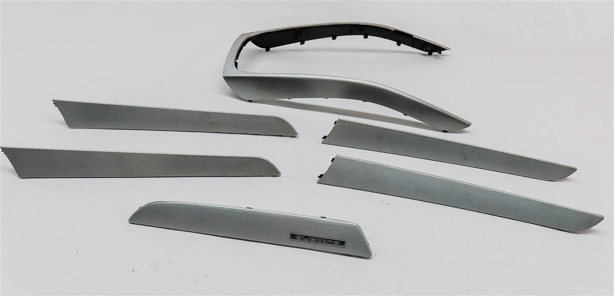 2012 AUDI S4 (B8 8K) INTERIOR DASH DOOR CONSOLE TRIM SET/6 (ALUMINUM)