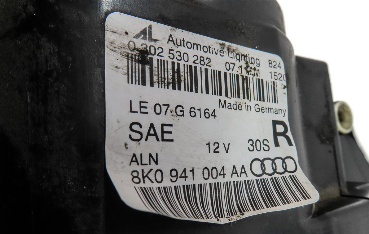 Thumbnail 10: 09-12 AUDI A4 S4 B8 8K 8T FRONT RIGHT PASSENGER ADAPTIVE HID XENON HEADLIGHT