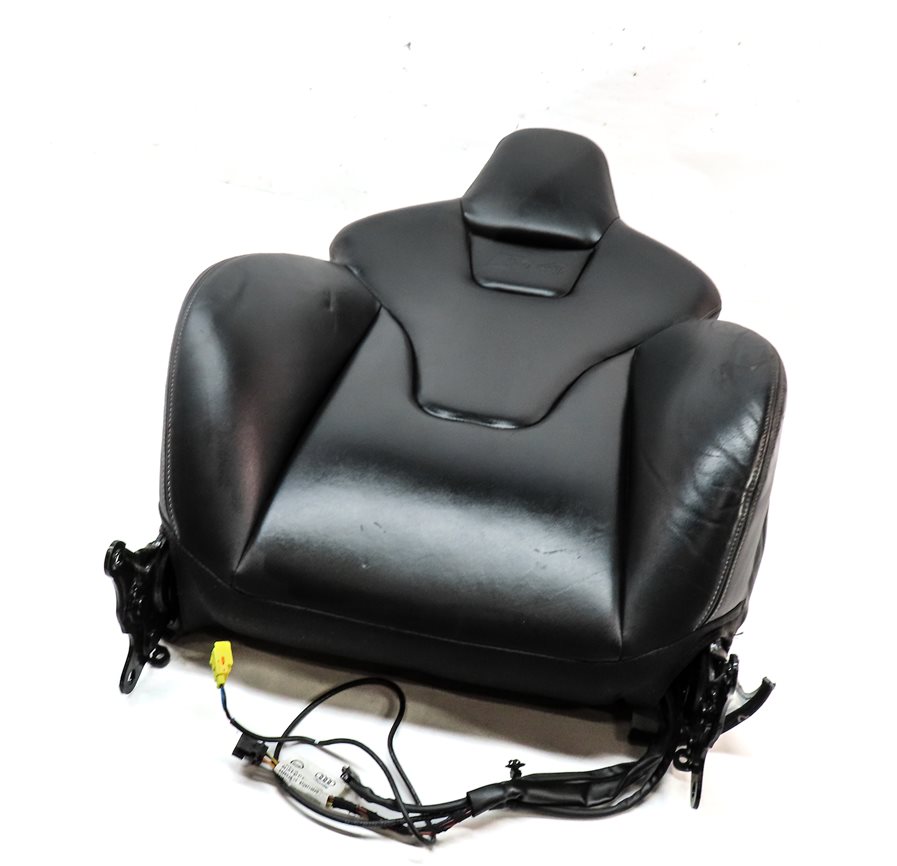 10-13 AUDI S4 (B8 8K) FRONT LEFT UPPER HEATED SPORT SEAT BACK CUSHION (BLACK)