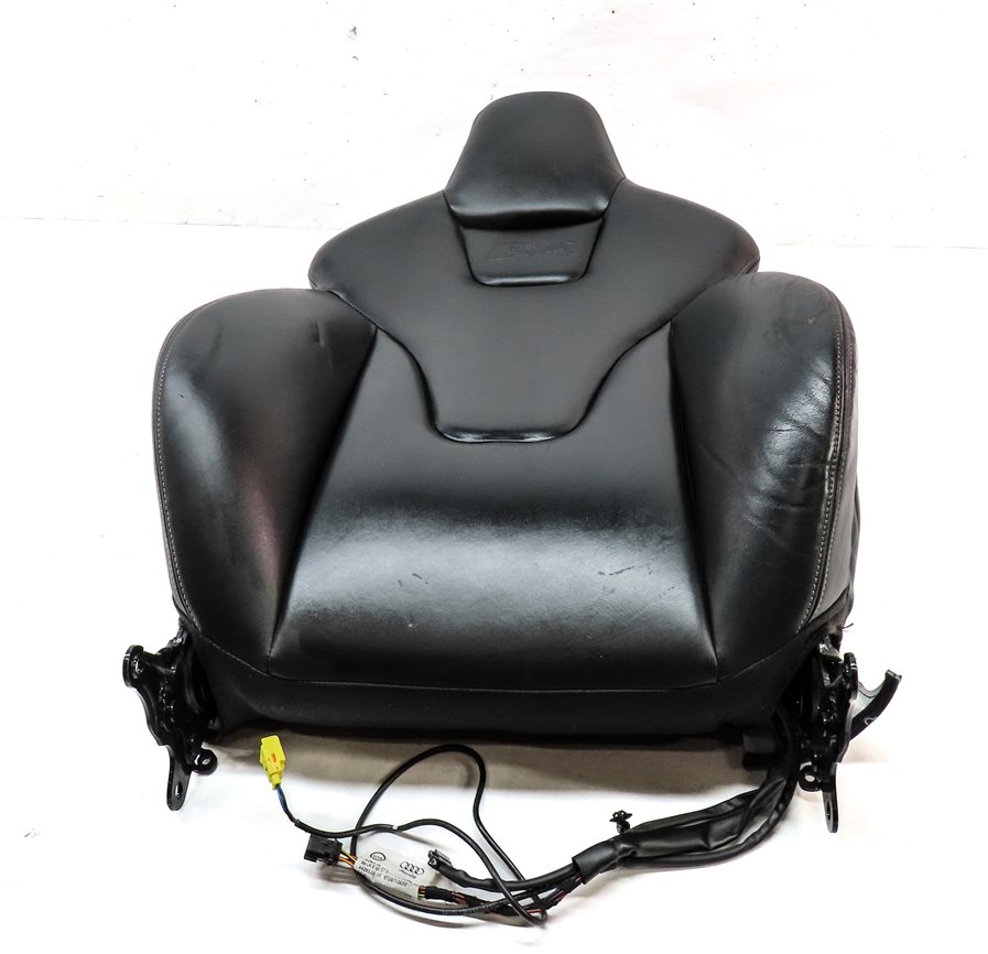 Thumbnail 2: 10-13 AUDI S4 (B8 8K) FRONT LEFT UPPER HEATED SPORT SEAT BACK CUSHION (BLACK)