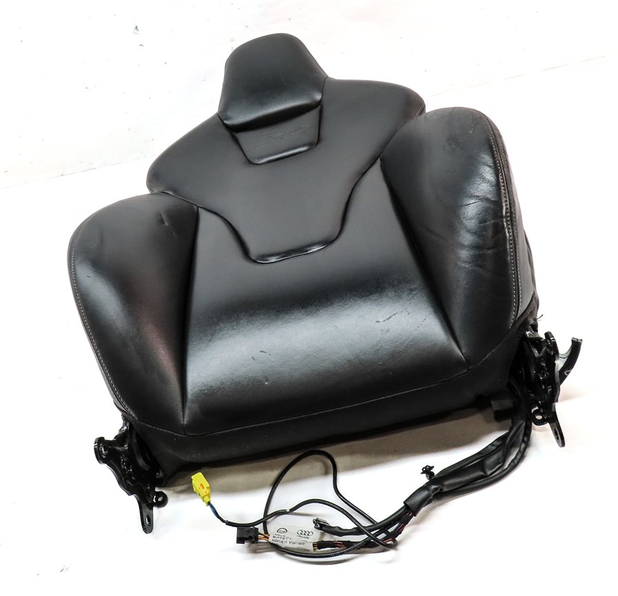 Thumbnail 3: 10-13 AUDI S4 (B8 8K) FRONT LEFT UPPER HEATED SPORT SEAT BACK CUSHION (BLACK)