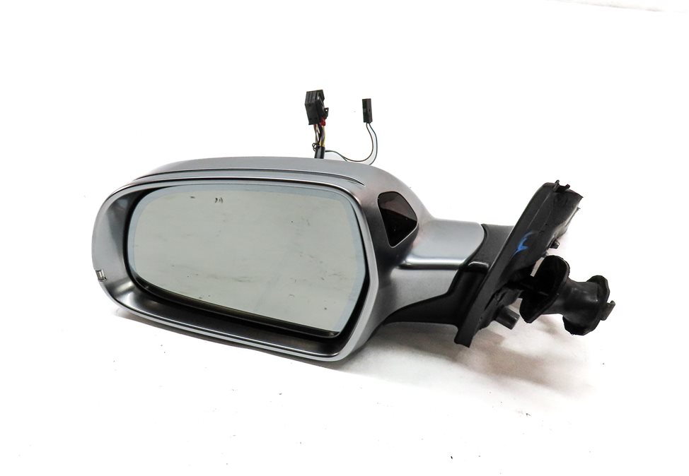 10-16 AUDI S4 (B8 8K) LEFT MANUAL FOLD HEATED AUTODIM DOOR MIRROR (ALUMINUM)