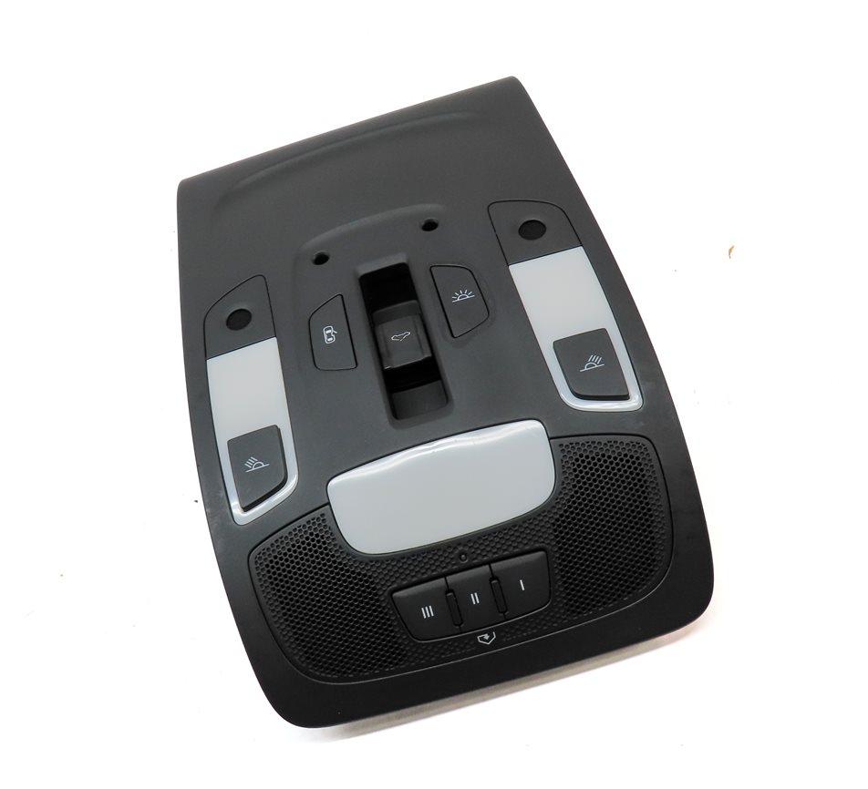 Thumbnail 3: 2012 AUDI A6 (C7 4G) FRONT OVERHEAD DOME LIGHT LAMP w/ SWITCHES (Black)