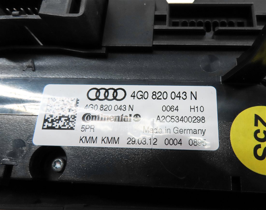 Thumbnail 6: 12-15 AUDI A6 S6 A7 S7 (C7) FRONT HEATER A/C TEMPERATURE CONTROL (HEATED SEAT)