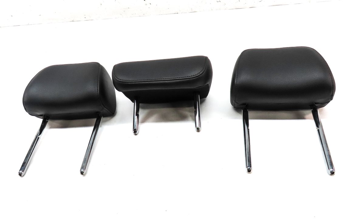 Thumbnail 2: 13-16 A4 S4 12-18 A6 S6 C7 B8 REAR LEFT RIGHT CENTER SEAT HEADREST SET/3 (BLACK)