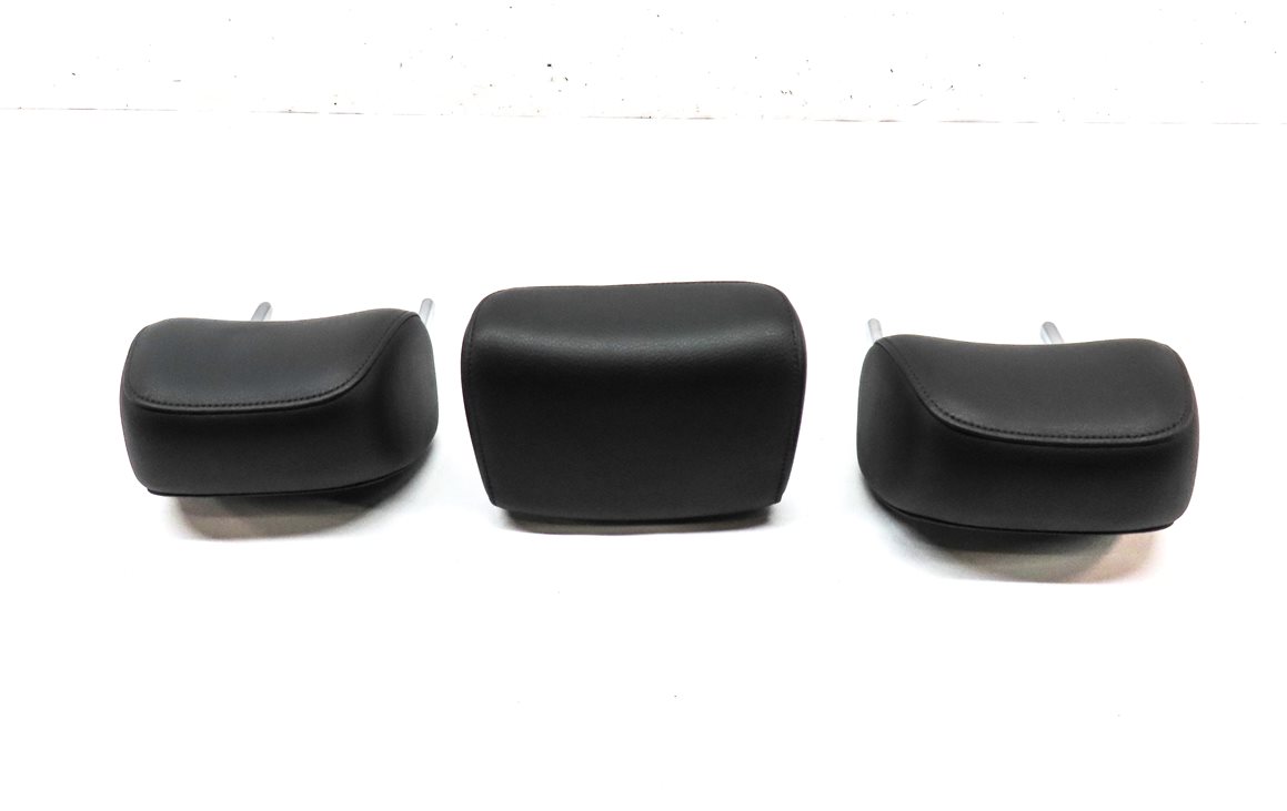 Thumbnail 4: 13-16 A4 S4 12-18 A6 S6 C7 B8 REAR LEFT RIGHT CENTER SEAT HEADREST SET/3 (BLACK)
