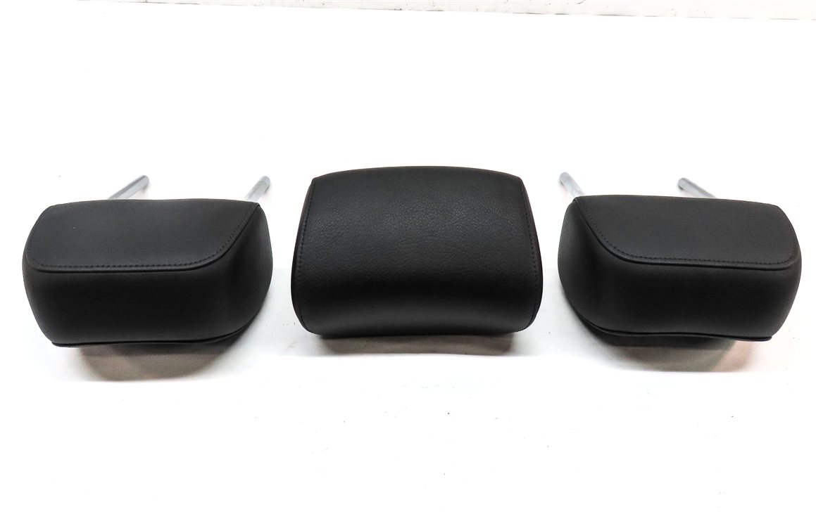 Thumbnail 5: 13-16 A4 S4 12-18 A6 S6 C7 B8 REAR LEFT RIGHT CENTER SEAT HEADREST SET/3 (BLACK)