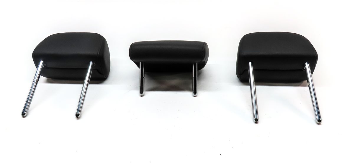 Thumbnail 6: 13-16 A4 S4 12-18 A6 S6 C7 B8 REAR LEFT RIGHT CENTER SEAT HEADREST SET/3 (BLACK)