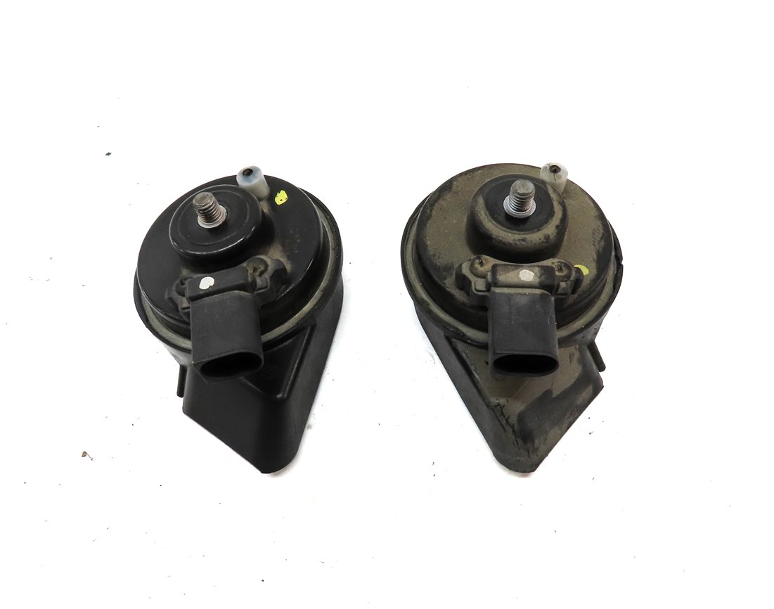 Thumbnail 4: 2012-2020 AUDI A6 S6 A7 S7 RS7 A8 S8 (C7 D4) HIGH & LOW TONE SAFETY HORN SET-2