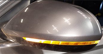 Thumbnail 2: 12-13 AUDI A6 (C7) LEFT P-FOLD HEAT MEMORY BLIND SPOT DOOR MIRROR (Gray)